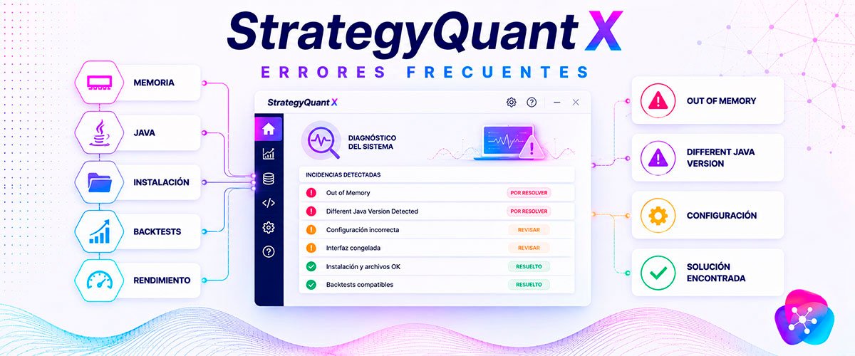 WikiSQX - Configuración: Errores frecuentes de StrategyQuant X y cómo se resuelven