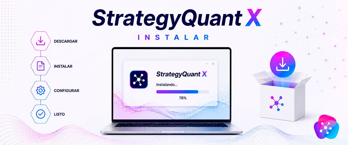 WikiSQX - Configuración: Instalar StrategyQuant X sin el instalador: el método ZIP