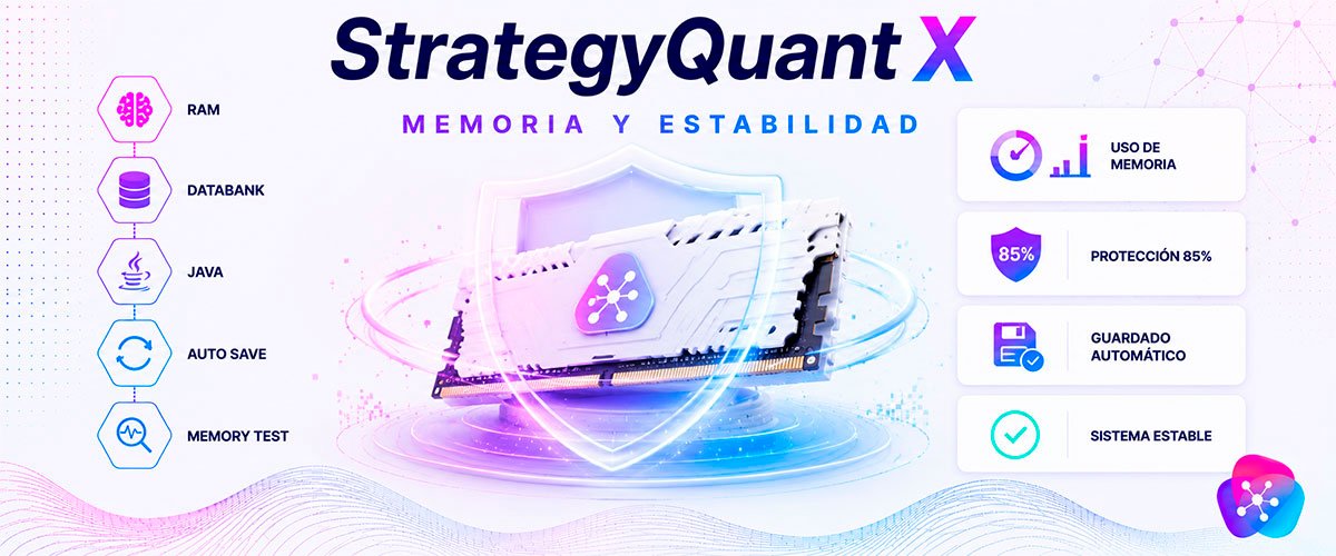 WikiSQX - Configuración: Ajustes de memoria y estabilidad en StrategyQuant X