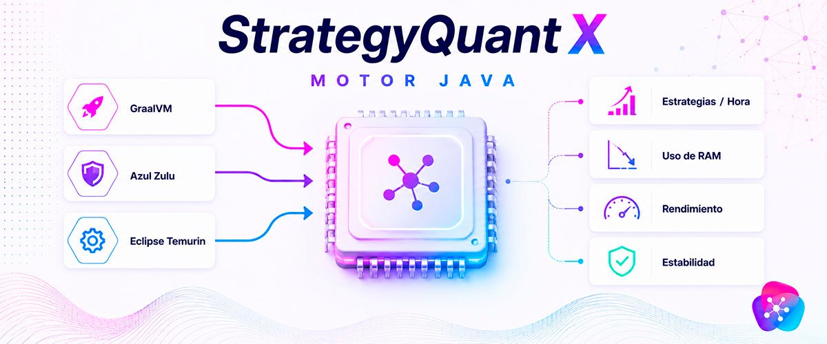 WikiSQX - Configuración: Cambiar el motor de Java en StrategyQuant X: GraalVM, Zulu y Temurin