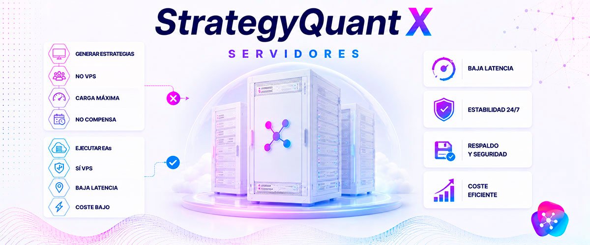 WikiSQX - Configuración: Servidores para StrategyQuant X: cuándo alquilar y cuándo no