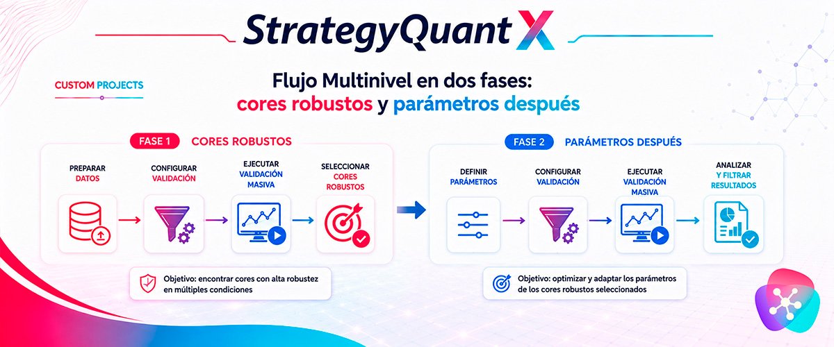 WikiSQX - Custom Projects > Flujo Multinivel en dos fases: cores robustos y parámetros después