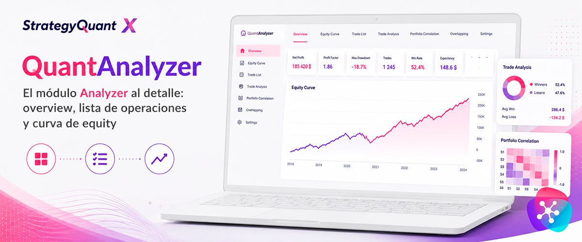 WikiSQX - QuantAnalyzer > El módulo Analyzer al detalle: overview, lista de operaciones y curva de equity