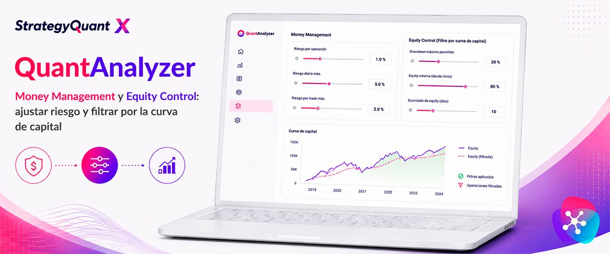 WikiSQX - QuantAnalyzer > Money Management y Equity Control: ajustar riesgo y filtrar por la curva de capital