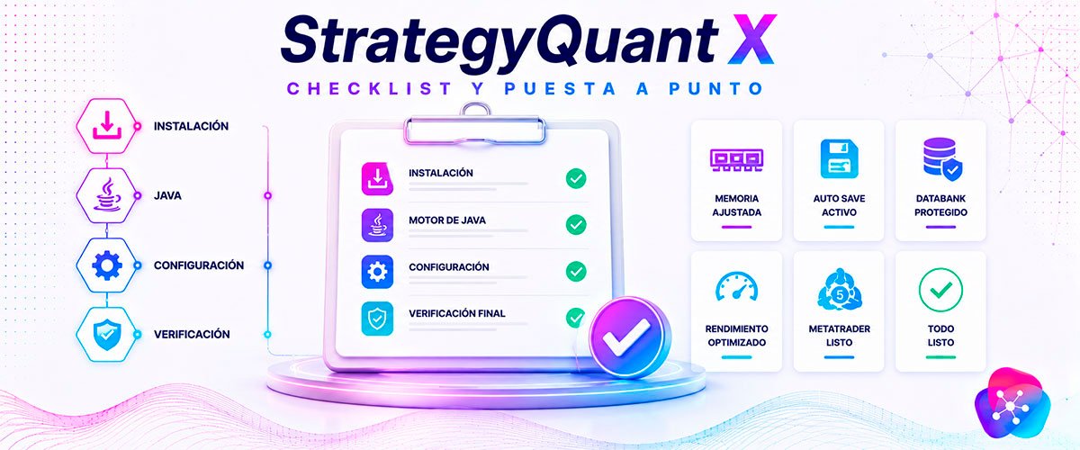 WikiSQX - Configuración: Checklist de instalación y configuración de StrategyQuant X