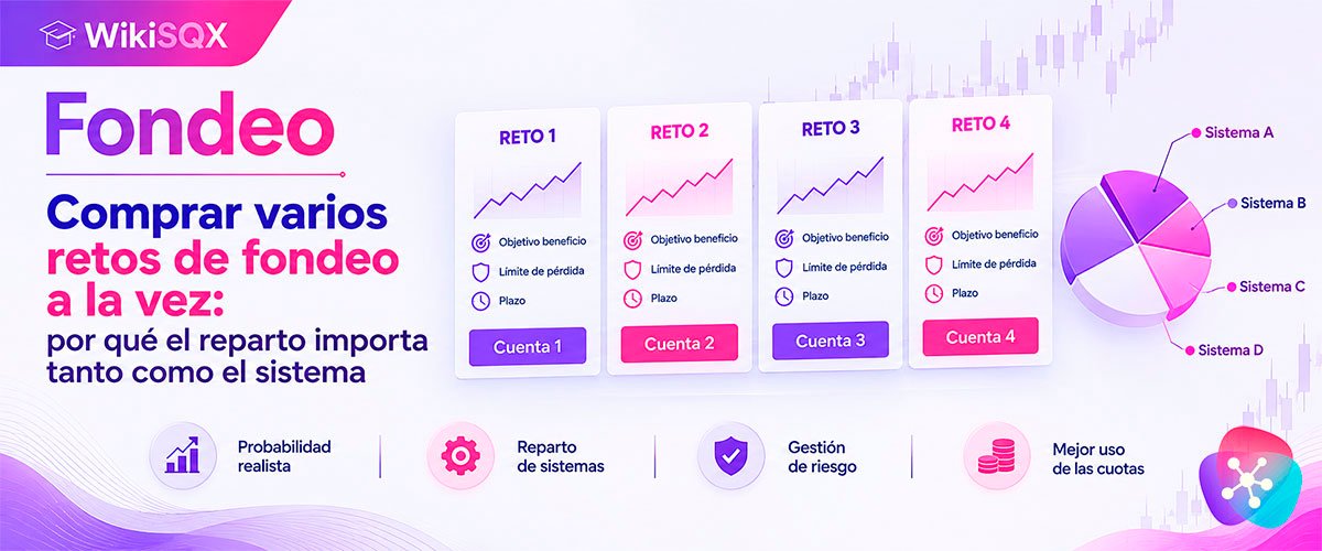 WikiSQX - Fondeo > Comprar varios retos de fondeo a la vez: por qué el reparto importa tanto como el sistema